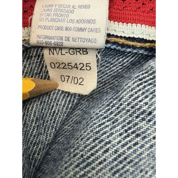 Vintage Tommy Hilfiger Baggy Jeans Mens 36x30 Y2K Denim Wide Leg Carpenter JNCO - Picture 10 of 10